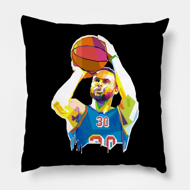 STEPHEN CURRY Pillow by Vector Baturaja