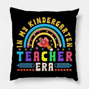 In My Kindergarten Teacher Era Retro back to school Pillow