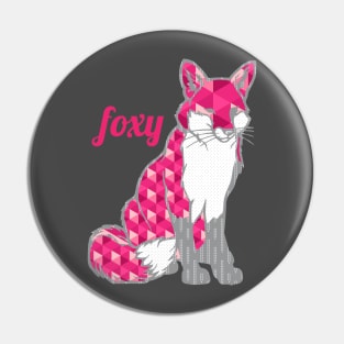 Foxy Fox Pink Geometric Pin