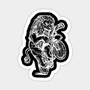 SEEMBO Lion Cycling Bicycle Cyclist Bicycling Biking Biker Magnet