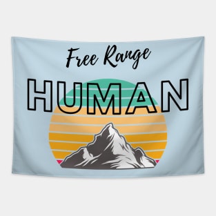 Free Range Human (Mountain yellowGRN) Tapestry