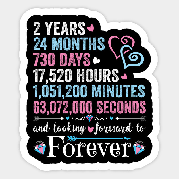 2nd Wedding Anniversary Shirt Matching Couple 2 Years Wedding