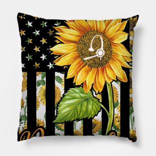 Dispatcher Flag - Sunflower Pillow