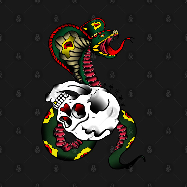 snake and skull by DaniilSha