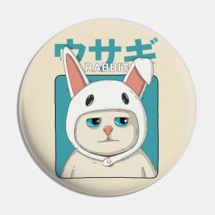 Rabbit Neko Pin