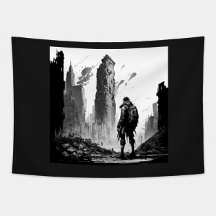 Post apocalyptic Design The last of us style Tapestry