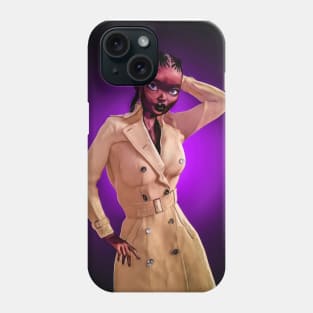 Toon black woman Phone Case