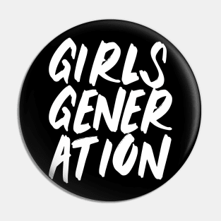 Girls' Generation Brush (White) Pin
