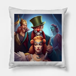 Clowns in the Big top Pillow