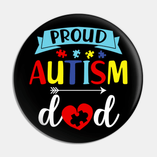 Proud Autism Dad Autism Awareness Pin