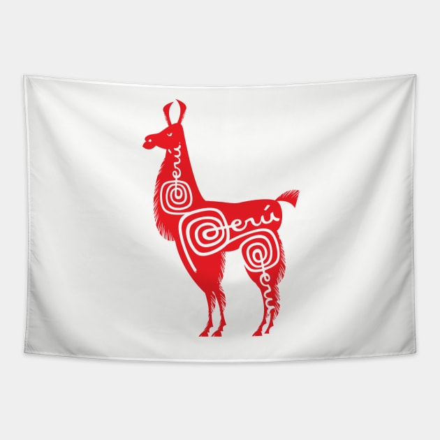 Peru Alpaca 2 Tapestry by thedesignfarmer