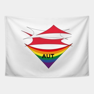 Austria pride flag Tapestry