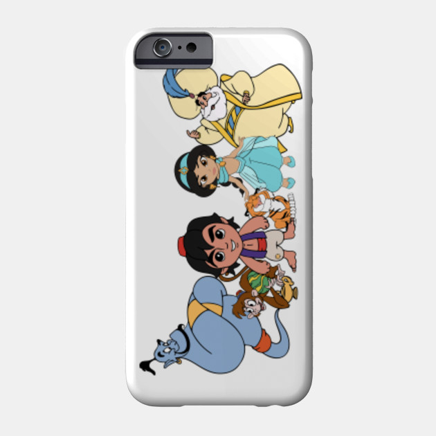 Chibi Aladdin Characters Baby Princess Jasmine Genie In The Lamp Arabian Night Aladdin Phone Case Teepublic