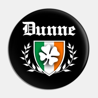 Dunne Shamrock Crest Pin