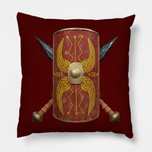 Shield and gladius of the Roman empire Pillow