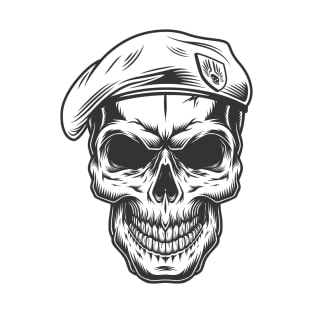 Battleground Bravery: Soldier Skull Tattoo Artwork T-Shirt