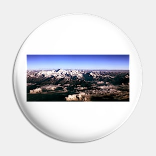 Mount Everest and Himalayan Range Panorama Pin