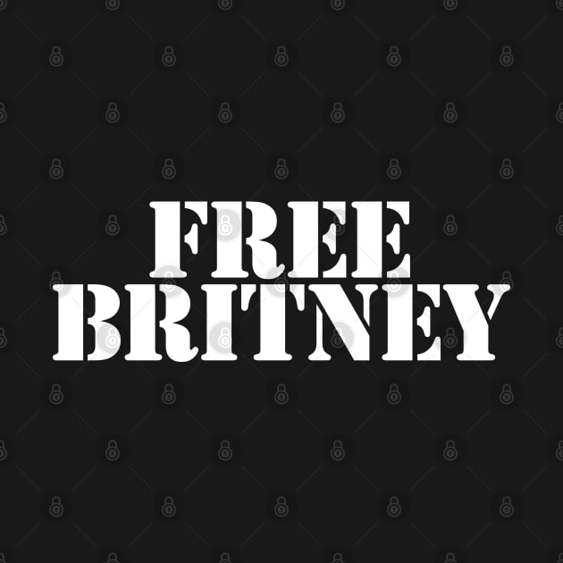 Free Britney Typography White Text by ellenhenryart