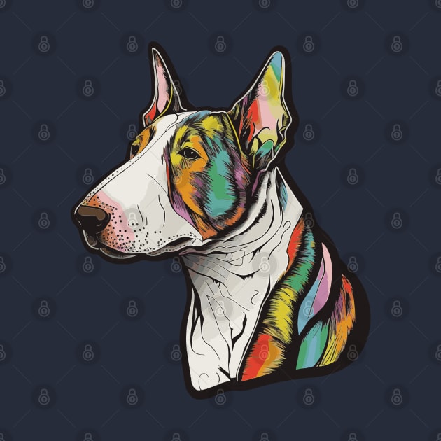 Bull Terrier Dog Art by The Image Wizard