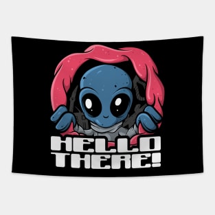 Hello There Alien Abduction Butthole Proctology Examination Tapestry