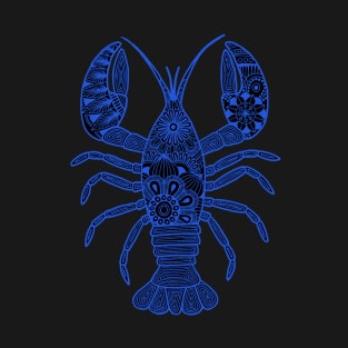 Lobster (black and blue vertical) T-Shirt