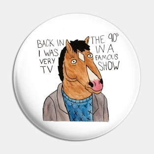 BoJack Horseman Watercolor Sticker (w/ Theme Song) Pin