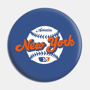 New York Baseball Pin