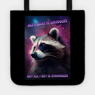 Funny Aesthetic Trash Panda Raccoon Internet Meme Tote