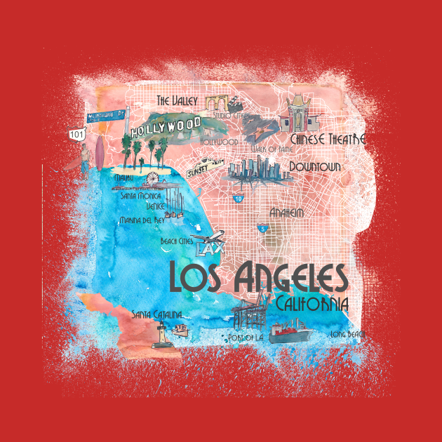 Discover Los angeles, California - Los Angeles - T-Shirt