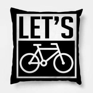 Let's bike Pillow