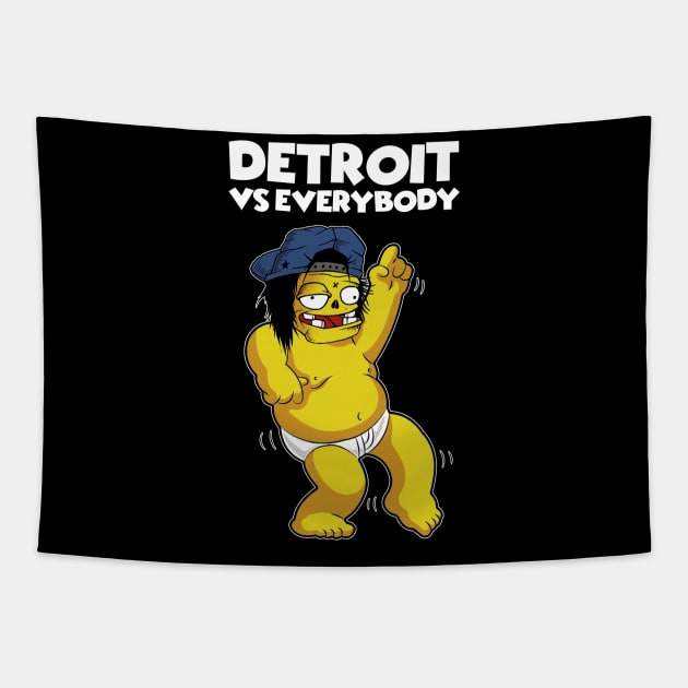 DETROIT VS EVERYBODY Tapestry by antonimus