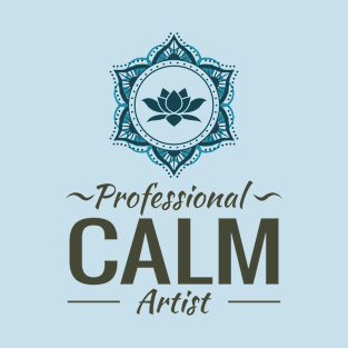 Professional Calm Artist Lotus Mandala T-Shirt