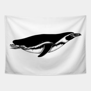 Humboldt penguin swimming Tapestry