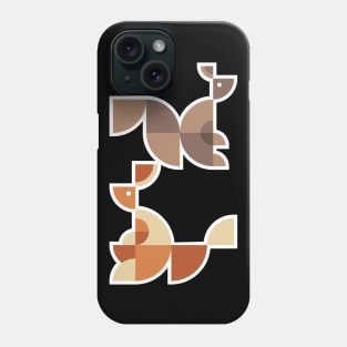 Quadrant Squirrel and Kangaroo Phone Case