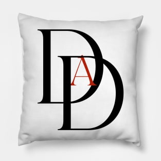 Dad-Devil (text only, black/red) Pillow