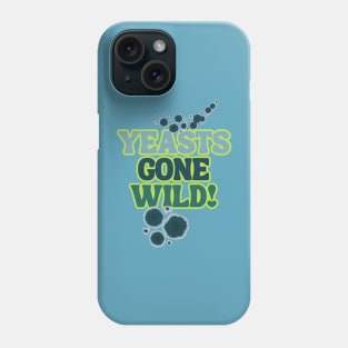 Yeasts Gone Wild! Groovy Blue Green Style Phone Case