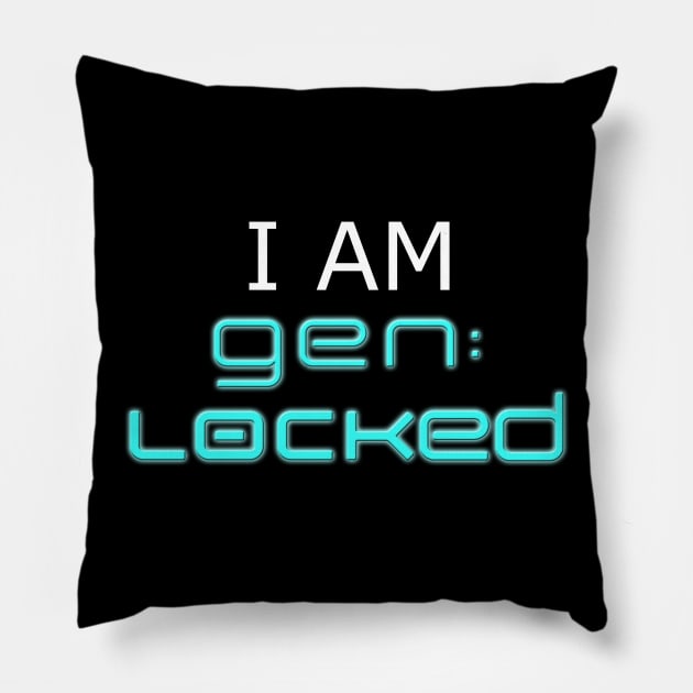 I Am Gen:Locked Pillow by TheRoosterTeam