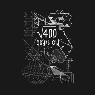 Square Root Of 400 20 Years Old 20th Birthday T-Shirt