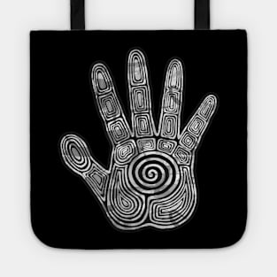 Shaman's Hand Black and White Tote