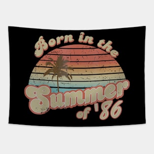 Born In The Summer 1986 34th Birthday Gifts Tapestry