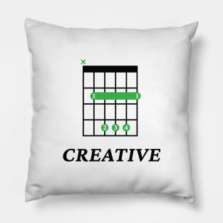 B Creative B Guitar Chord Tab Light Theme Pillow