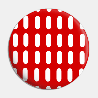 Rounded rectangle red dot pattern Pin