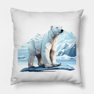 Arctic Polar Bear Pillow