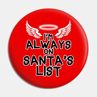 Funny Santa Claus Christmas Naughty And Nice List Xmas Meme Pin