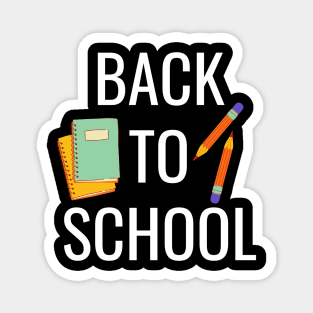 Back to school notebooks and pencils Magnet