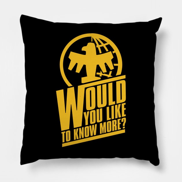 Federal Network Would You Like to Know More? Pillow by Meta Cortex