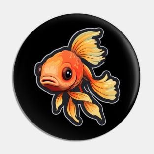 Goldfish Lovers Cute Goldfish Pin