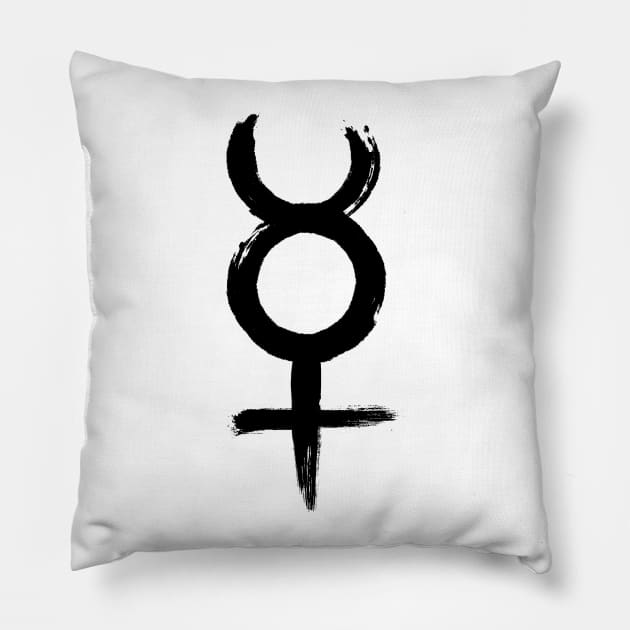 Sign of Mercury (Large) Pillow by mellamomateo