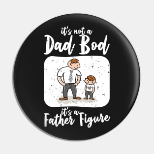 Dad Bod | White Text Funny Dad Pin