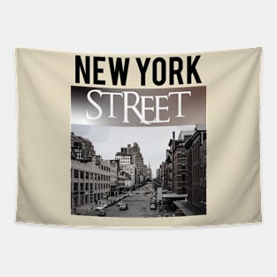 New york street artwork Tapestry